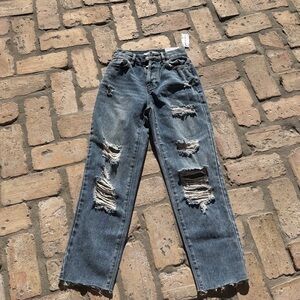 NWT PACSUN  High Rise Straight Jeans -size 22